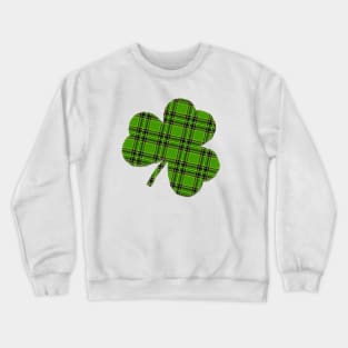 St Patrick's Day Irish Green Flannel Shamrock Crewneck Sweatshirt